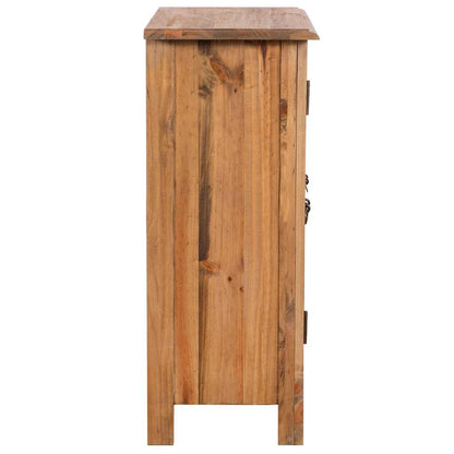 vidaXL Bathroom Side Cabinet Solid Pinewood 59x32x80 cm