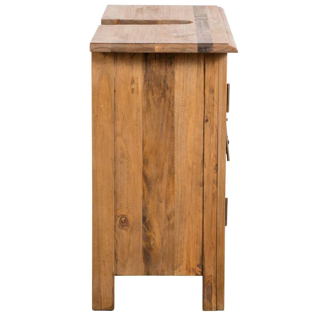 vidaXL Bathroom Furniture Set | Natural wood | Solid pine wood | Medium