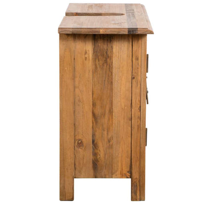 vidaXL Bathroom Furniture Set | Natural wood | Solid pine wood | Medium