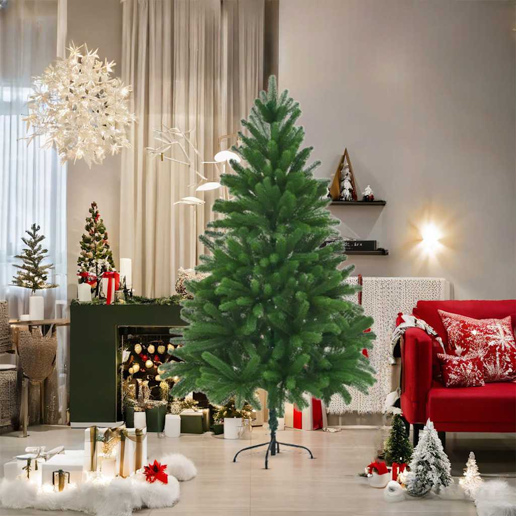 vidaXL Artificial Christmas Tree Lifelike Needles 180 cm Green