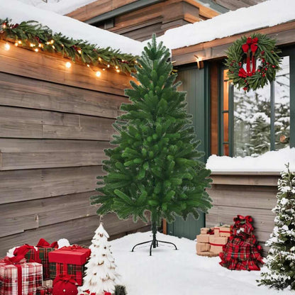 vidaXL Artificial Christmas Tree Lifelike Needles 210 cm Green