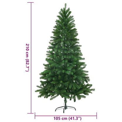 vidaXL Artificial Christmas Tree Lifelike Needles 210 cm Green
