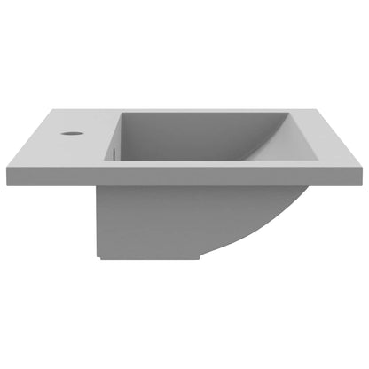 vidaXL Granite Basin 600x450x120 mm Grey