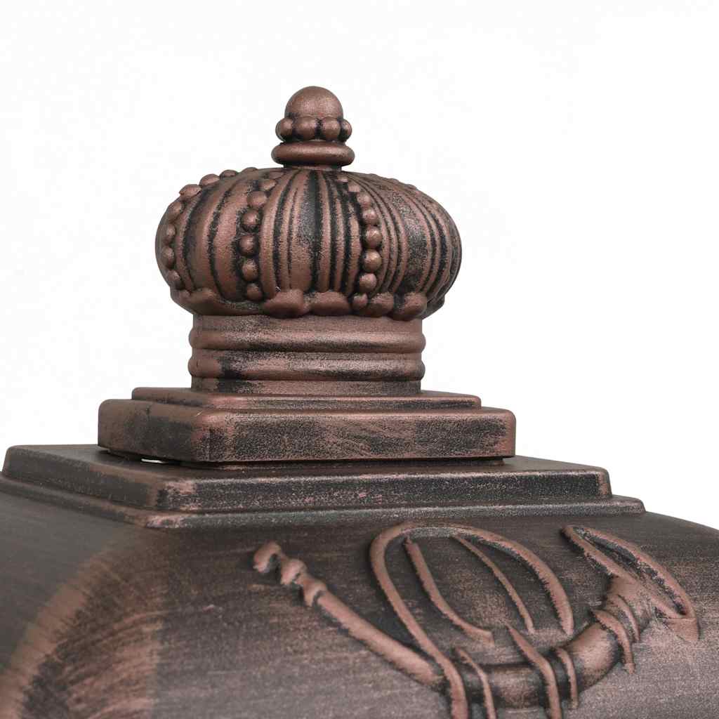 43892 vidaXL Pillar Letterbox Aluminium Vintage Style Rustproof Bronze