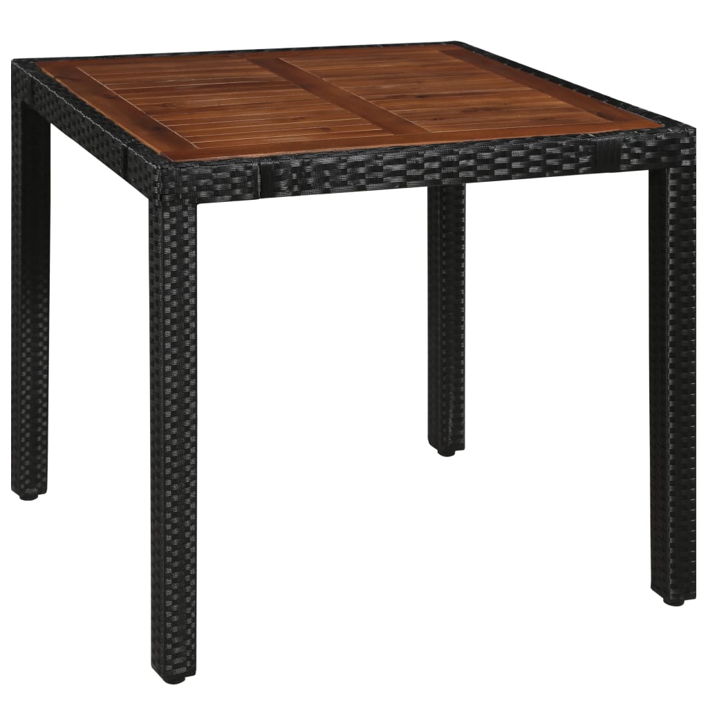vidaXL Dining Set | Black and Brown