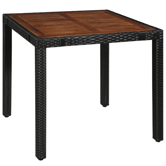 vidaXL Dining Set | Black and Brown