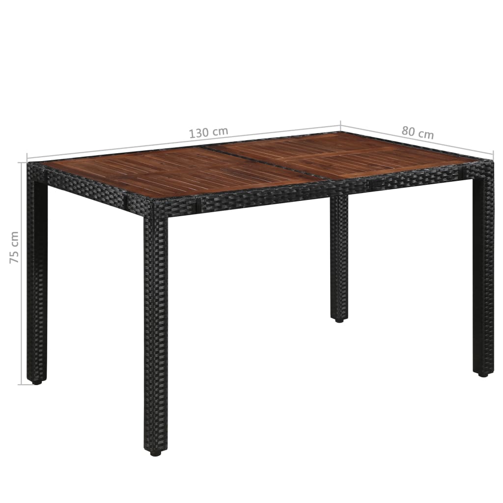 vidaXL Dining Set | Brown and Black
