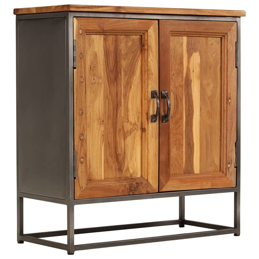 vidaXL Sideboard Recycled Teak and Steel 65x30x70 cm