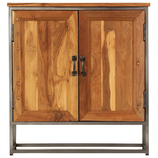 vidaXL Sideboard | Brown and Grey | Recycled Teak and Steel | Medium | Sideboard