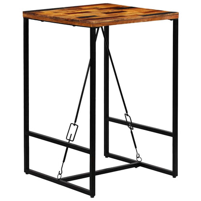246288 vidaXL Bar Table Solid Reclaimed Wood 70x70x106 cm