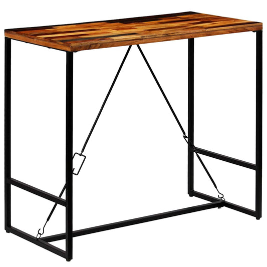 246289 vidaXL Bar Table Solid Reclaimed Wood 120x60x106 cm