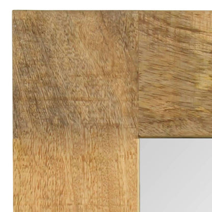 vidaXL Mirror Solid Mango Wood 50x50 cm