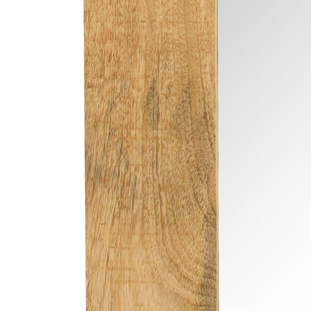 vidaXL Mirror Solid Mango Wood 50x50 cm
