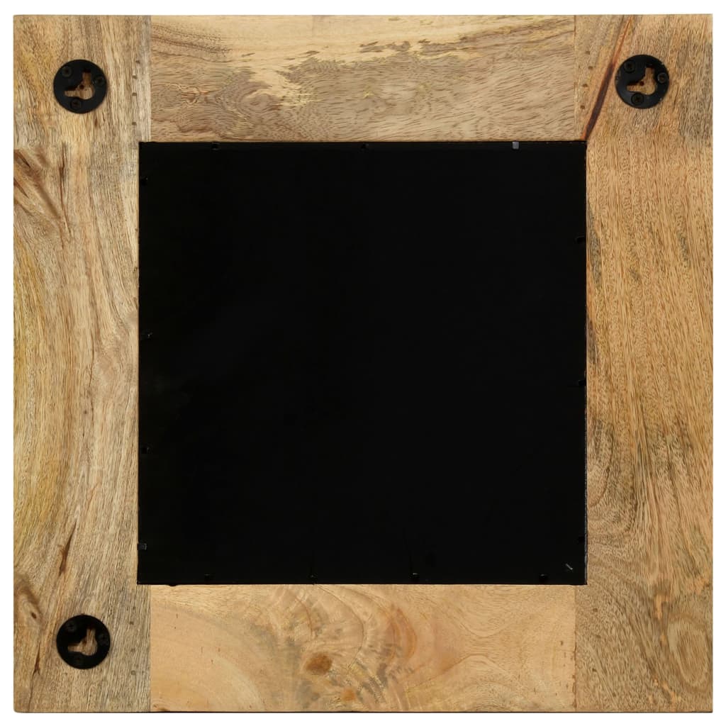 vidaXL Mirror Solid Mango Wood 50x50 cm