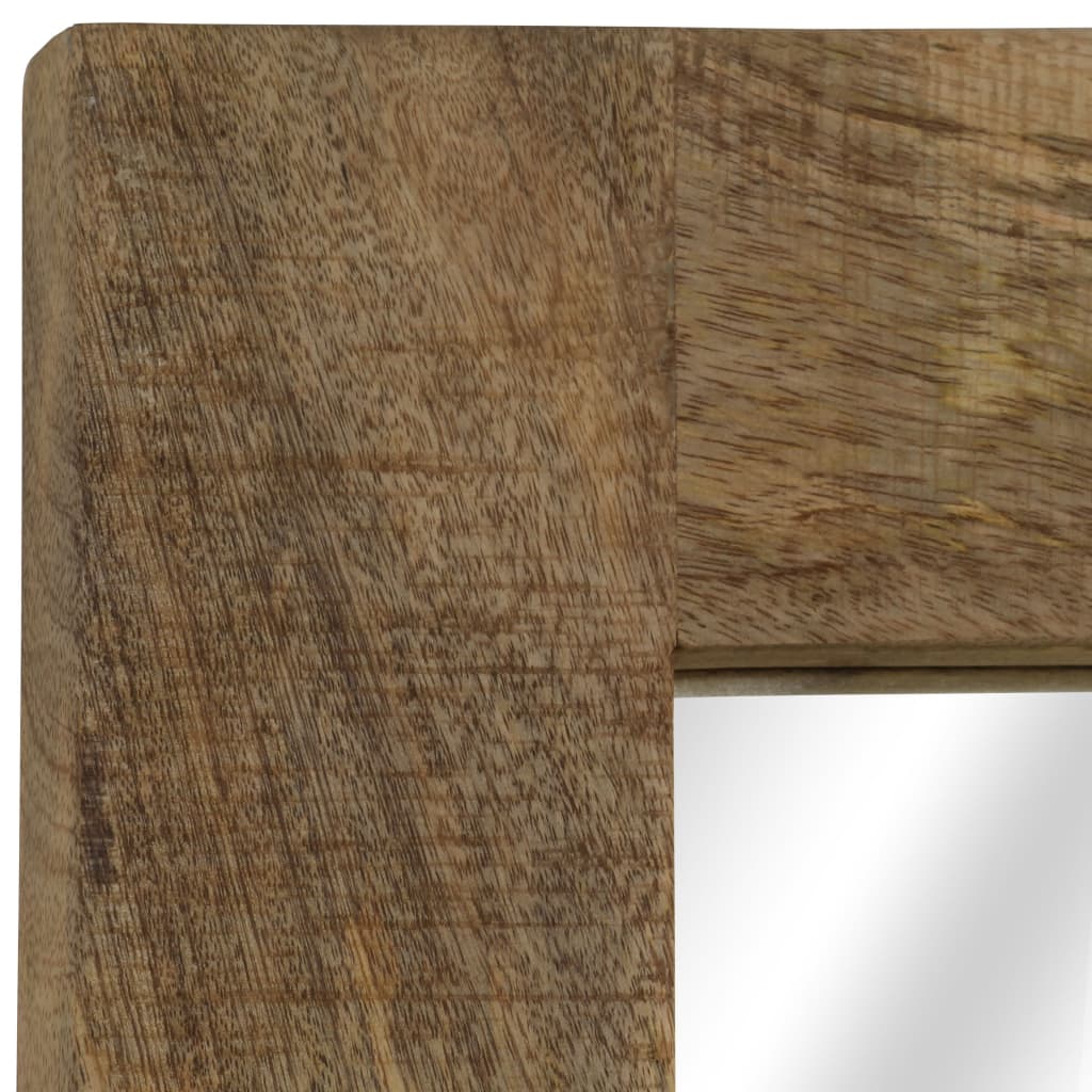 vidaXL Mirror Solid Mango Wood 50x80 cm