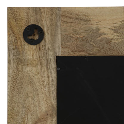 vidaXL Mirror Solid Mango Wood 50x80 cm