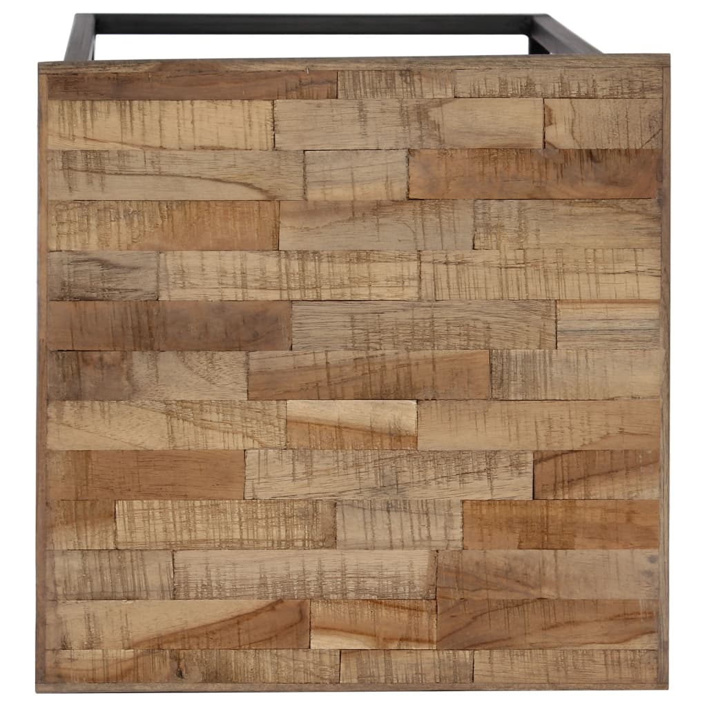 vidaXL 3 Piece Plant Table Set Reclaimed Teak