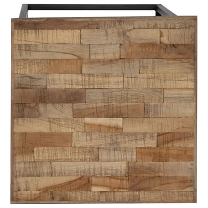 vidaXL 3 Piece Plant Table Set Reclaimed Teak