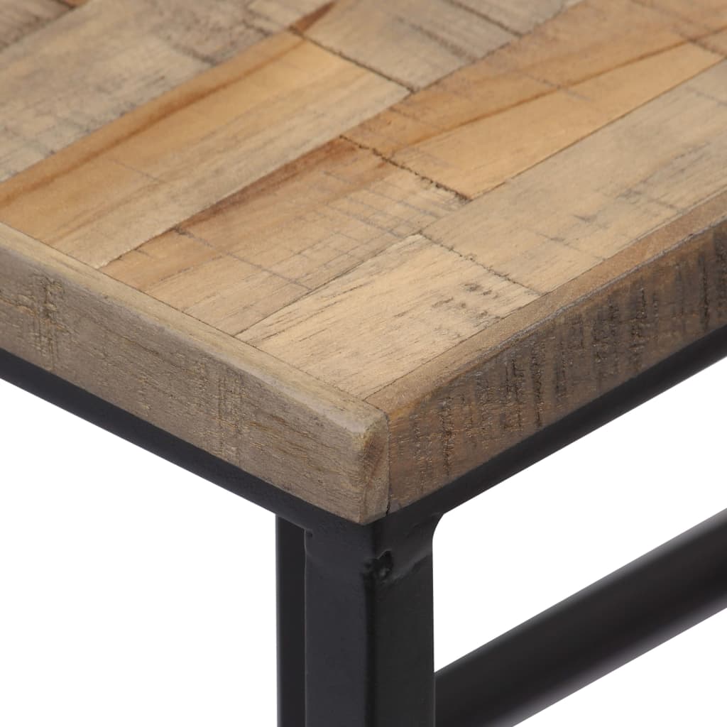 vidaXL 3 Piece Plant Table Set Reclaimed Teak