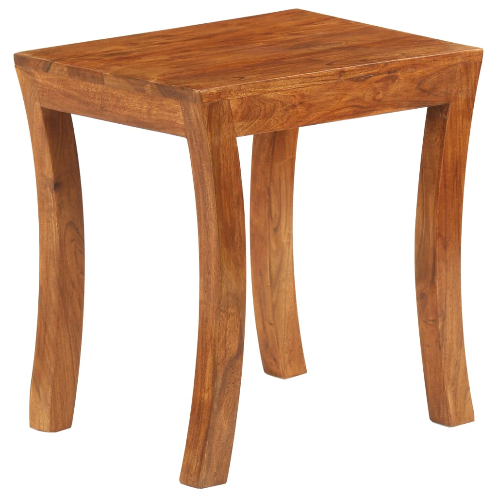 vidaXL Nesting Table Set 3 Pieces Solid Acacia Wood 50x35x50 cm Brown
