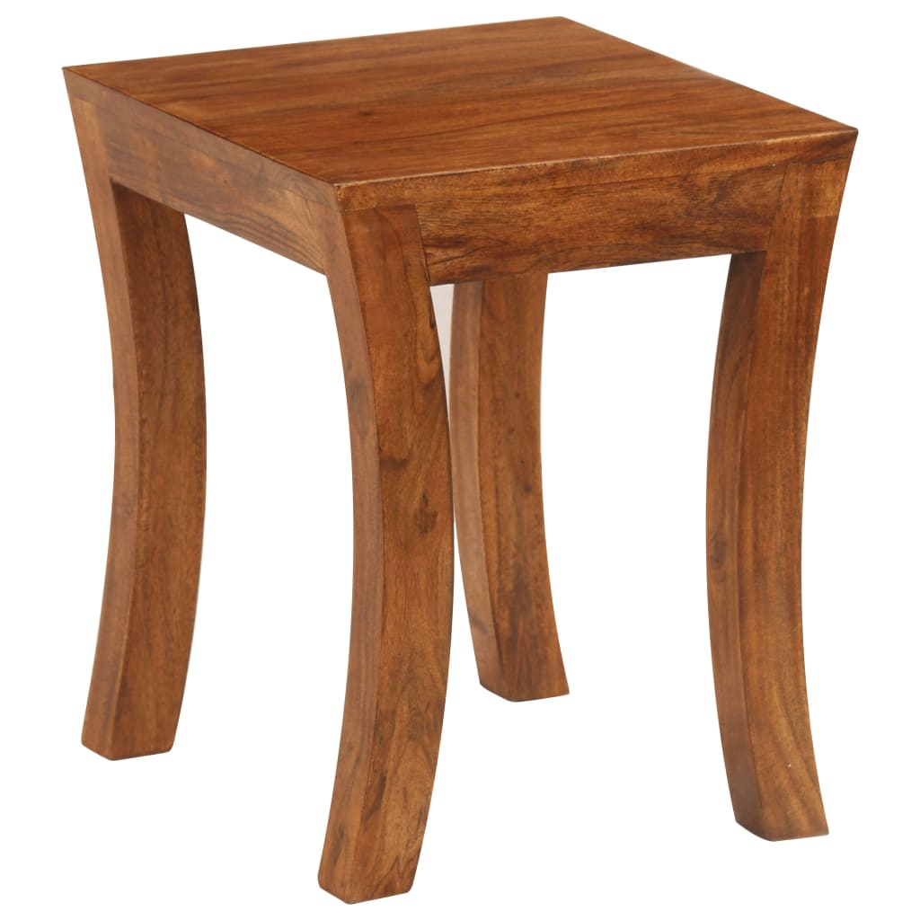 vidaXL Nesting Table Set 3 Pieces Solid Acacia Wood 50x35x50 cm Brown