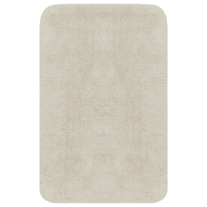 vidaXL Bathroom Mat Set 3 Pieces Fabric White
