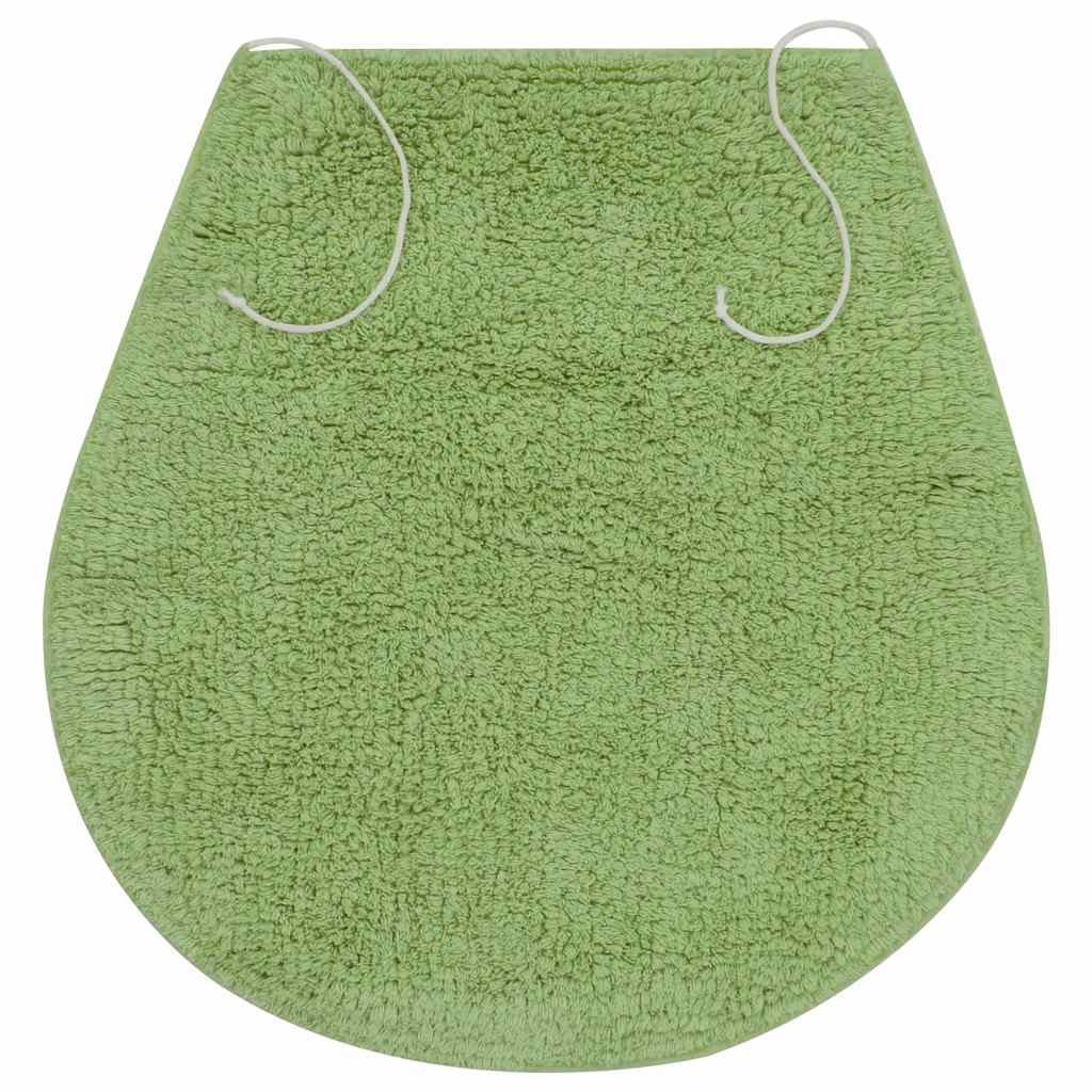 vidaXL Bathroom Mat Set 3 Pieces Fabric Green