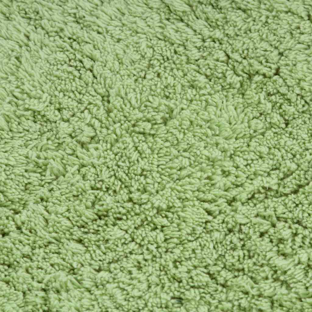 vidaXL Bathroom Mat Set 3 Pieces Fabric Green