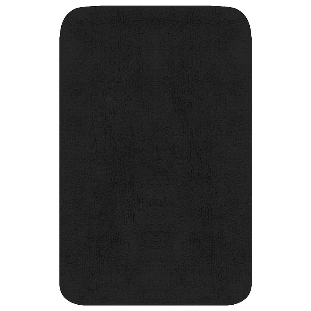 vidaXL Bathroom Mat Set 2 Pieces Fabric Anthracite