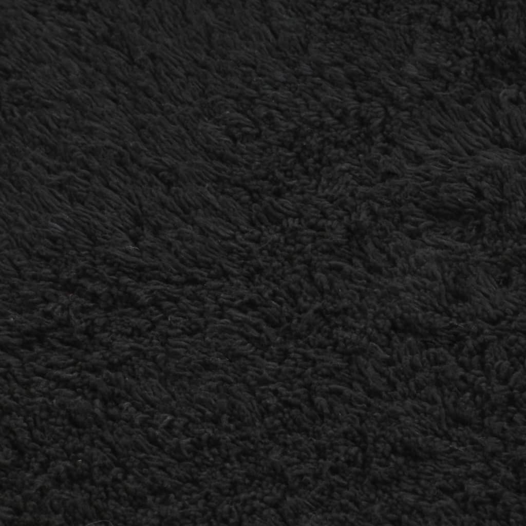 vidaXL Bathroom Mat Set 2 Pieces Fabric Anthracite