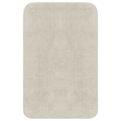 vidaXL Bathroom Mat Set 2 Pieces Fabric White