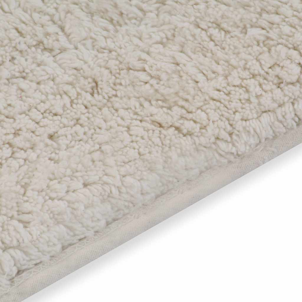 vidaXL Bathroom Mat Set 2 Pieces Fabric White
