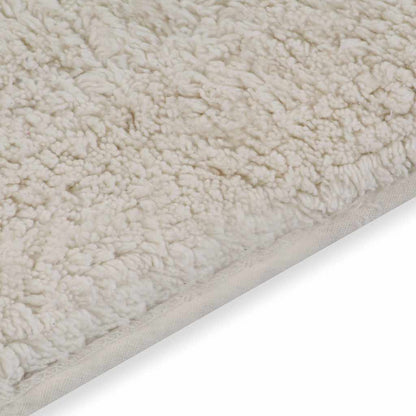 vidaXL Bathroom Mat Set 2 Pieces Fabric White