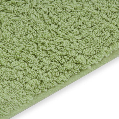 vidaXL Bathroom Mat Set 2 Pieces Fabric Green