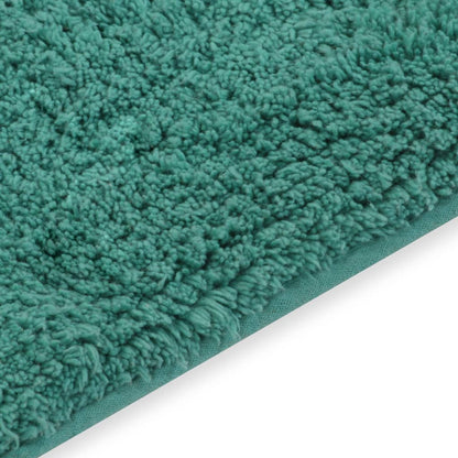 vidaXL Bathroom Mat Set 2 Pieces Fabric Turquoise