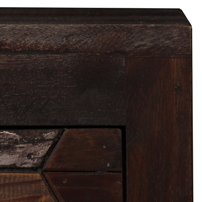 vidaXL Bedside Cabinet | Multicolour | Solid reclaimed wood and steel