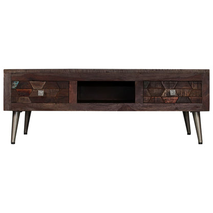 vidaXL Coffee Table Solid Reclaimed Wood 100x60x35 cm
