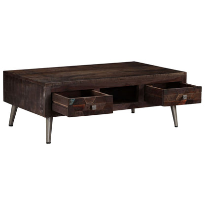 vidaXL Coffee Table Solid Reclaimed Wood 100x60x35 cm