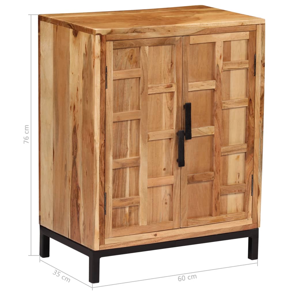 vidaXL Sideboard | Brown | Solid Acacia wood | 60x35x76 cm | Sideboard