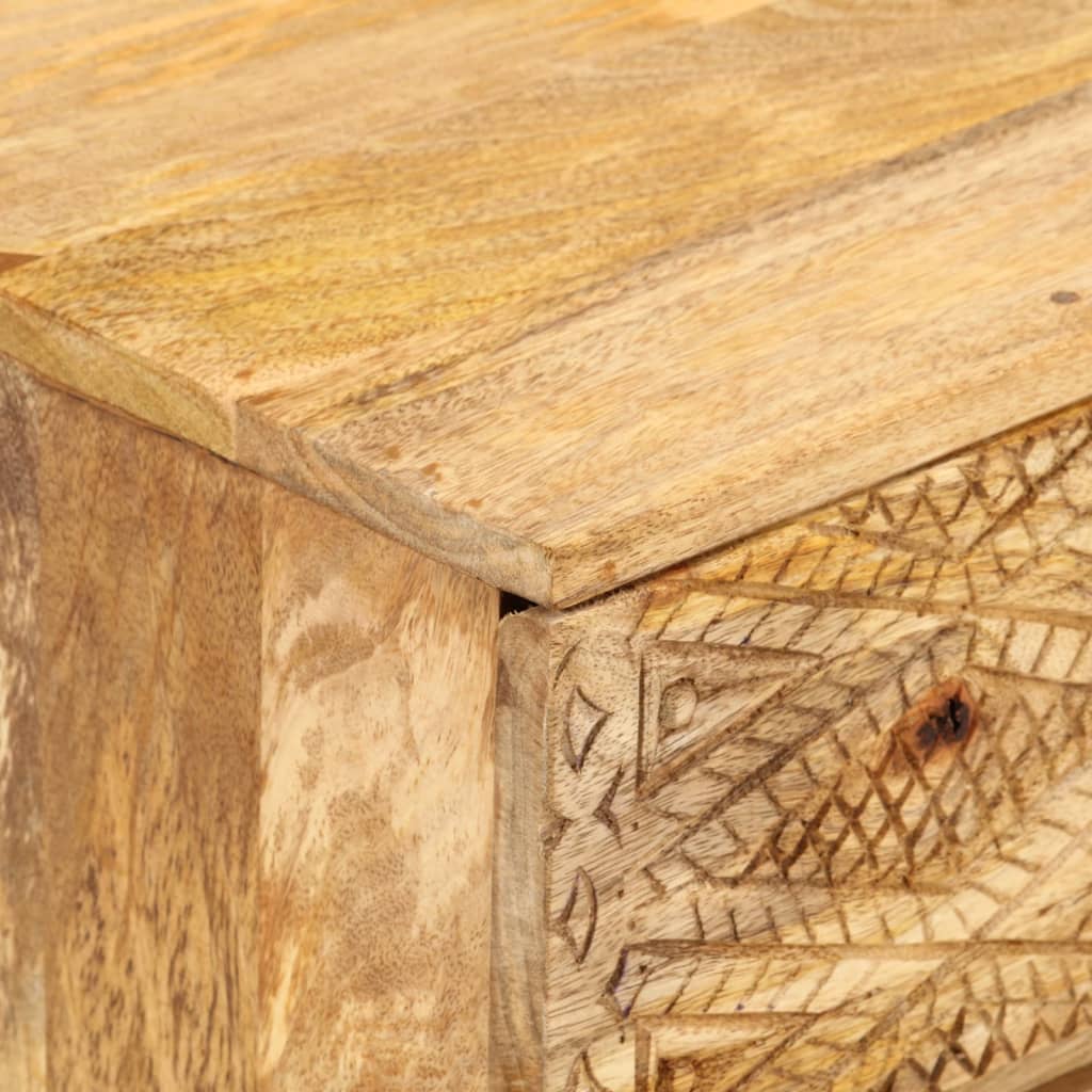 vidaXL TV Cabinet Solid Mango Wood 110x30x40 cm