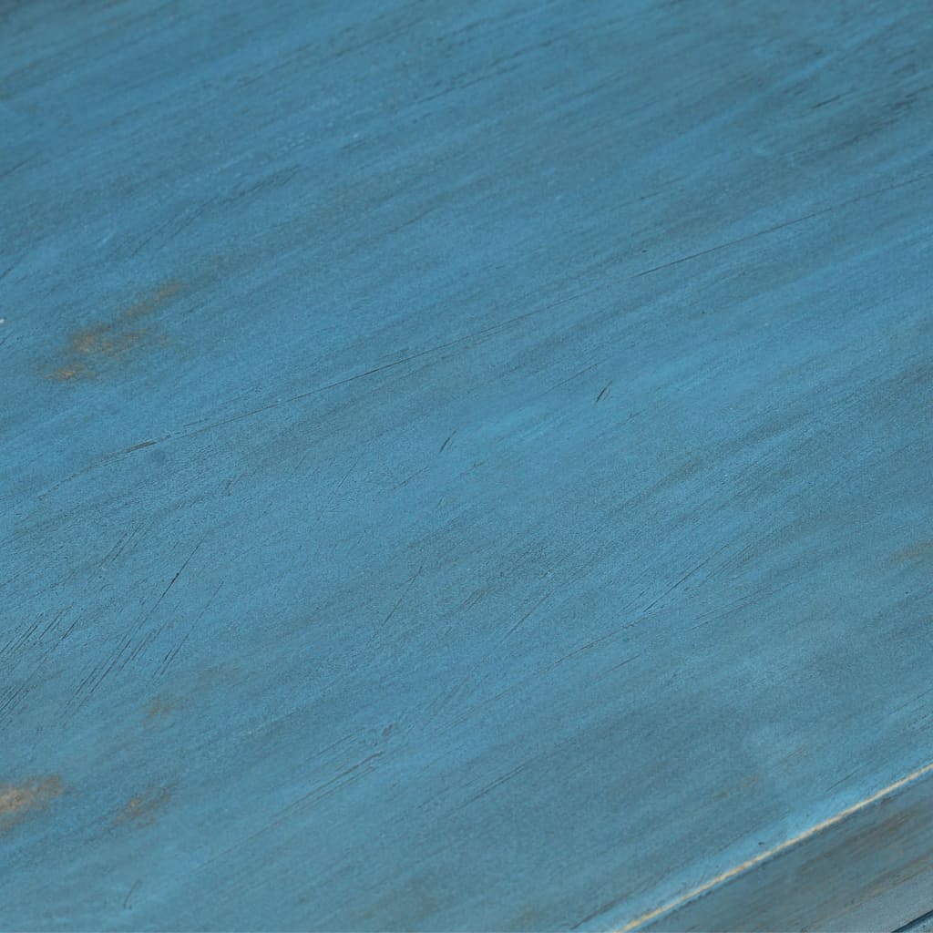 vidaXL Bedside Table Solid Mango Wood 40x30x50 cm Blue