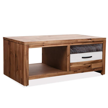 246043 vidaXL Coffee Table Solid Acacia Wood 90x50x37,5 cm
