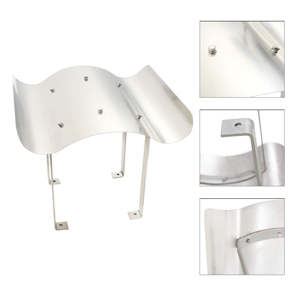 vidaXL Chimney Cowl 40x40x36 cm Stainless Steel