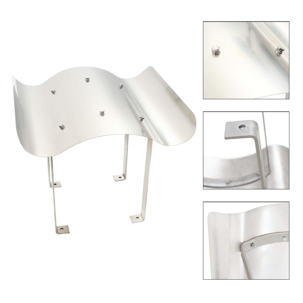 vidaXL Chimney Cowl Stainless Steel 60 x 80 x 39 cm