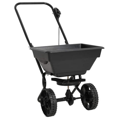 142965 vidaXL Walk Behind Salt Spreader PVC and Steel 80x46x75 cm 15 L