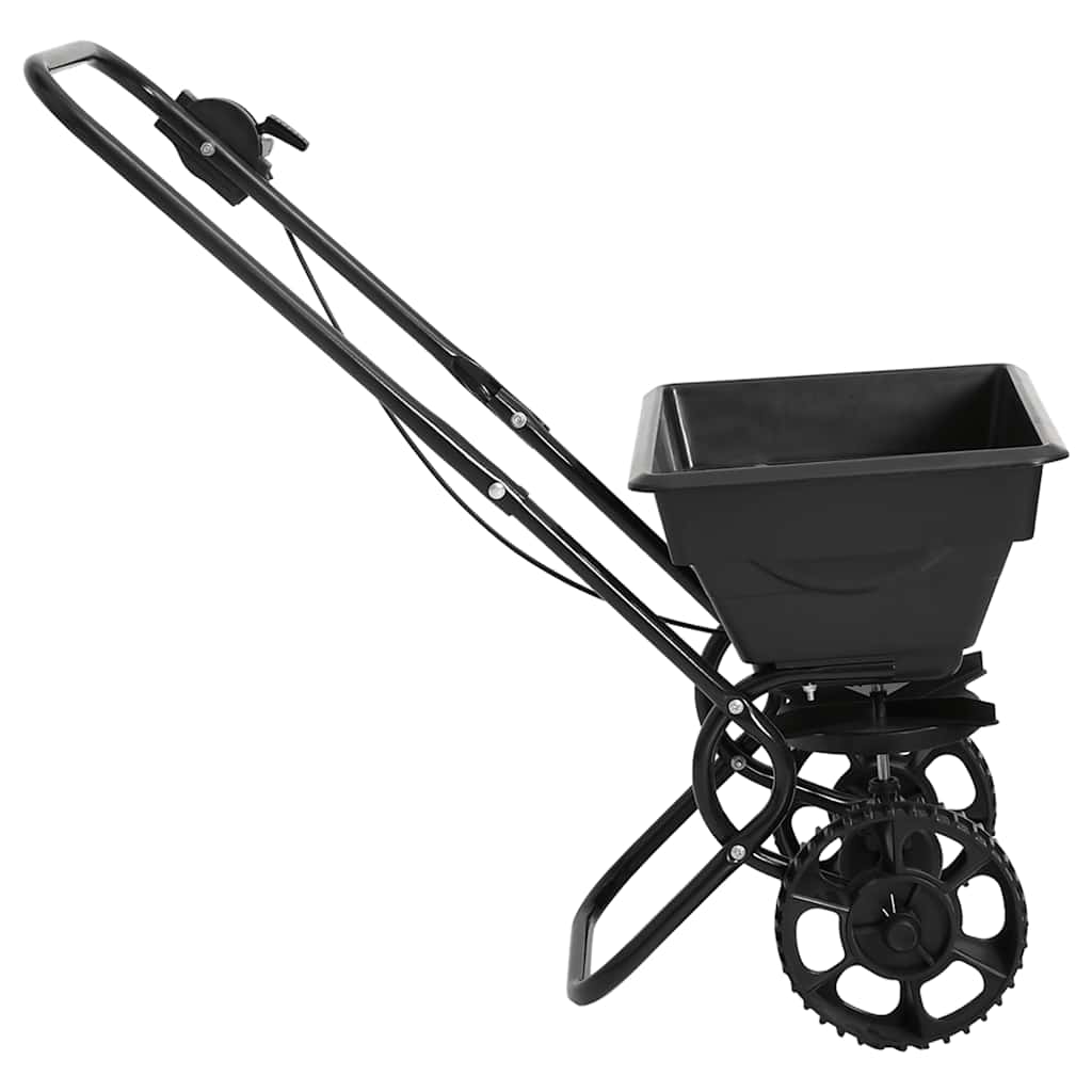 142965 vidaXL Walk Behind Salt Spreader PVC and Steel 80x46x75 cm 15 L
