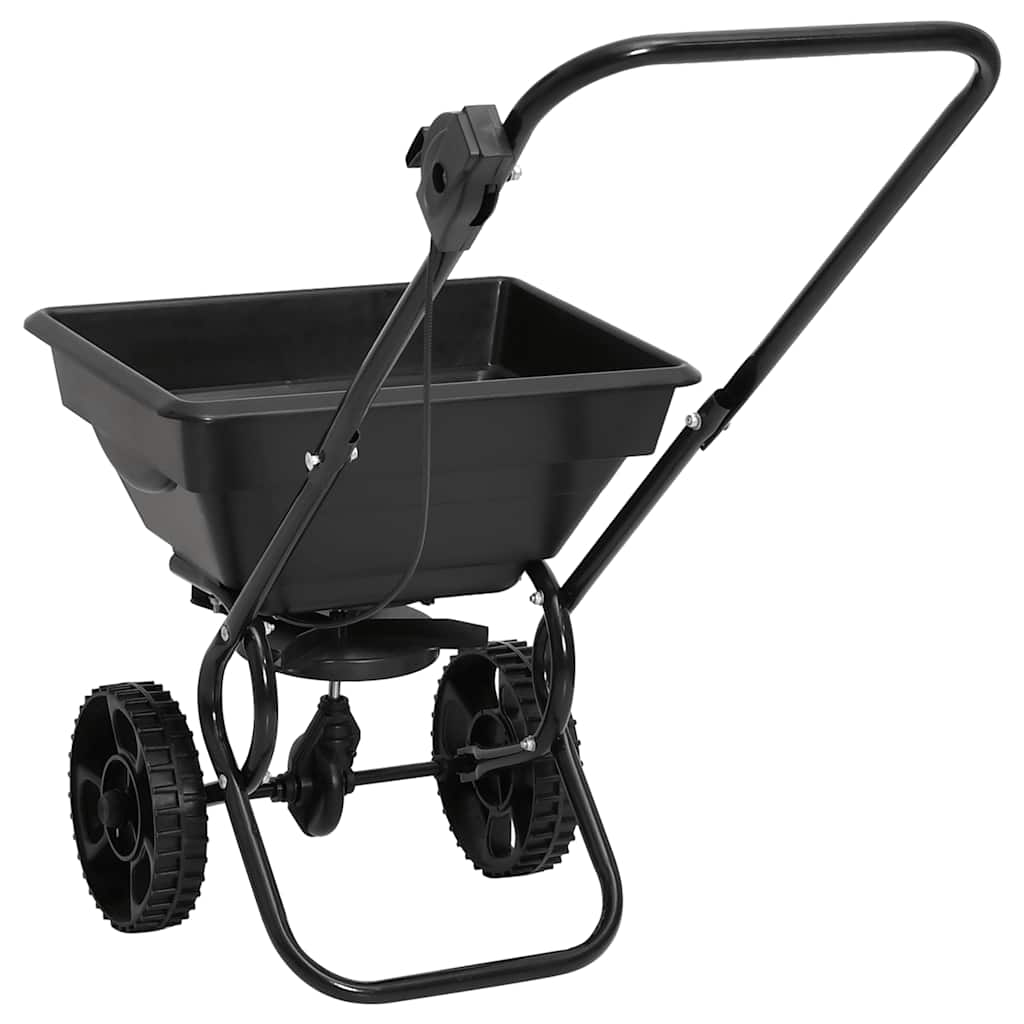 142965 vidaXL Walk Behind Salt Spreader PVC and Steel 80x46x75 cm 15 L