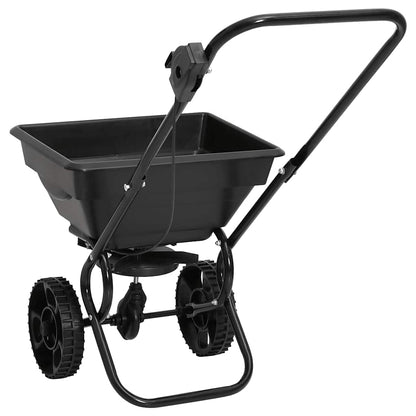 142965 vidaXL Walk Behind Salt Spreader PVC and Steel 80x46x75 cm 15 L