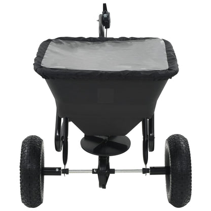 vidaXL Tow Behind Salt Spreader PVC and Steel 125x74x79 cm 45 L