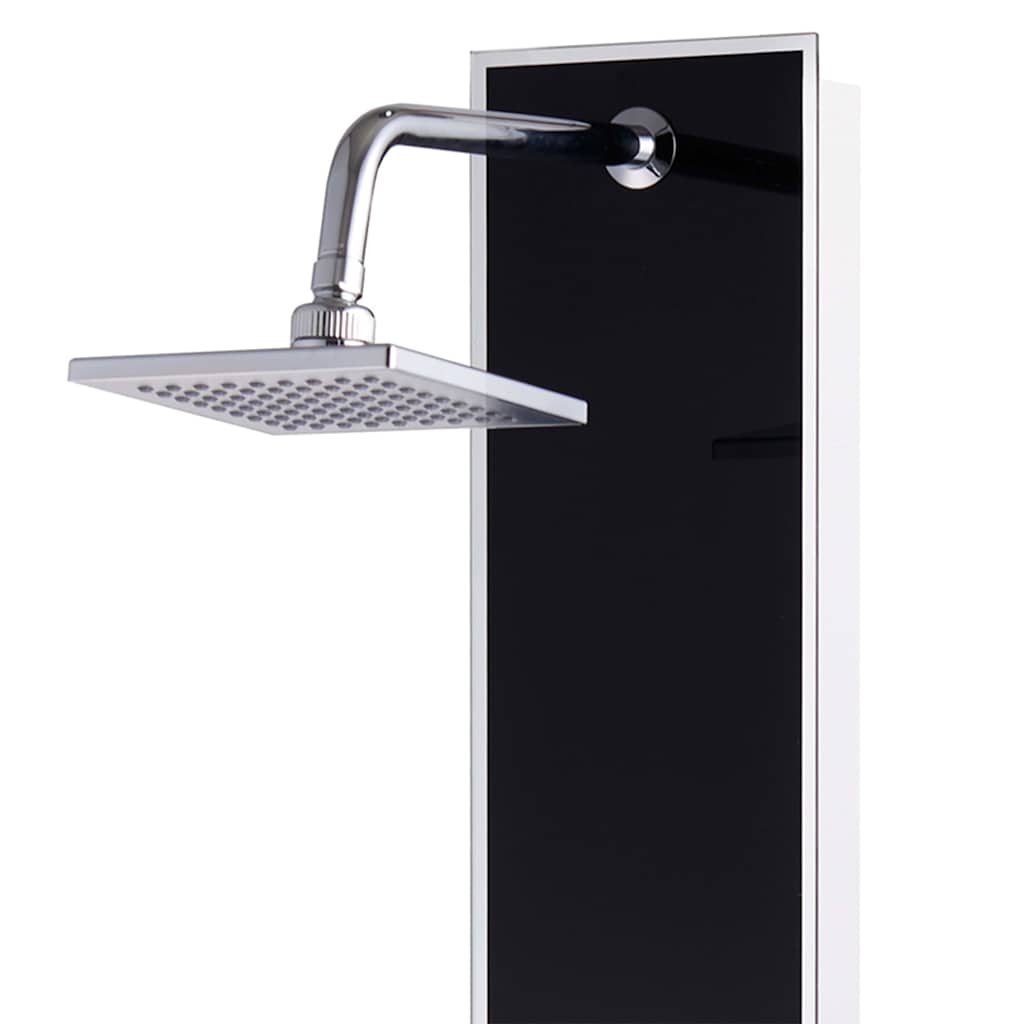 142991 vidaXL Shower Panel Unit Glass 18x42,1x120 cm Black